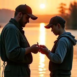 Image representing community and education with anglers sharing knowledge