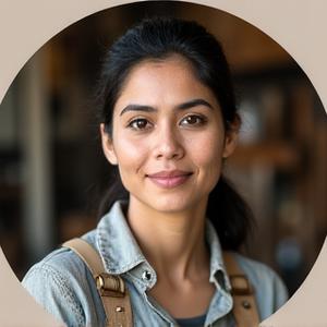 Portrait of Aisha Khan, Master Rod Craftsman