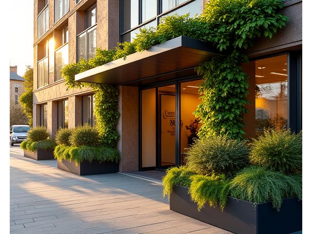 Exterior view of Jungle Hook's Bristol office, a modern building with subtle branding, indicating a professional yet outdoors-focused atmosphere.