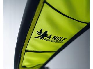Close-up of a high-performance fishing kite with Jungle Hook branding.