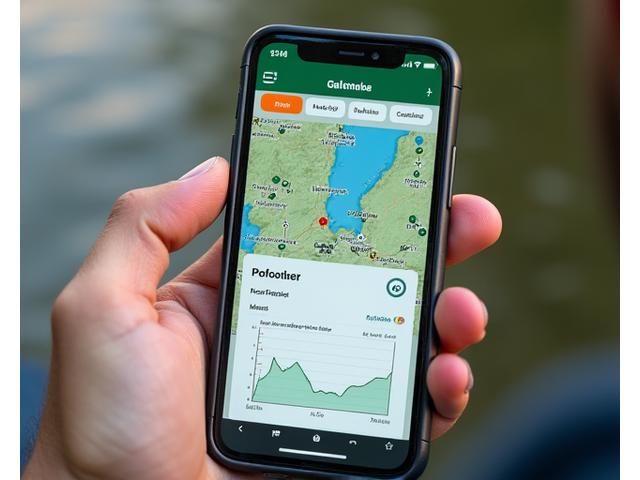 Graphical user interface of the Jungle Hook fishing app on a smartphone, showing catch data